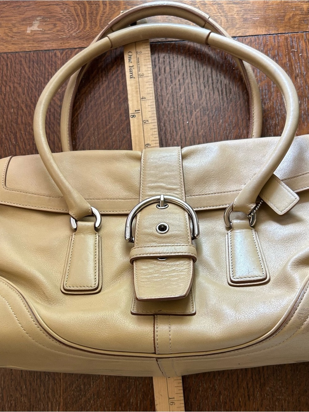 Coach #9251  Vintage Shoulder Satchel Leather Bag & Hang Tag - Picture 3 of 12